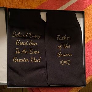 Black and Gold Men's Socks